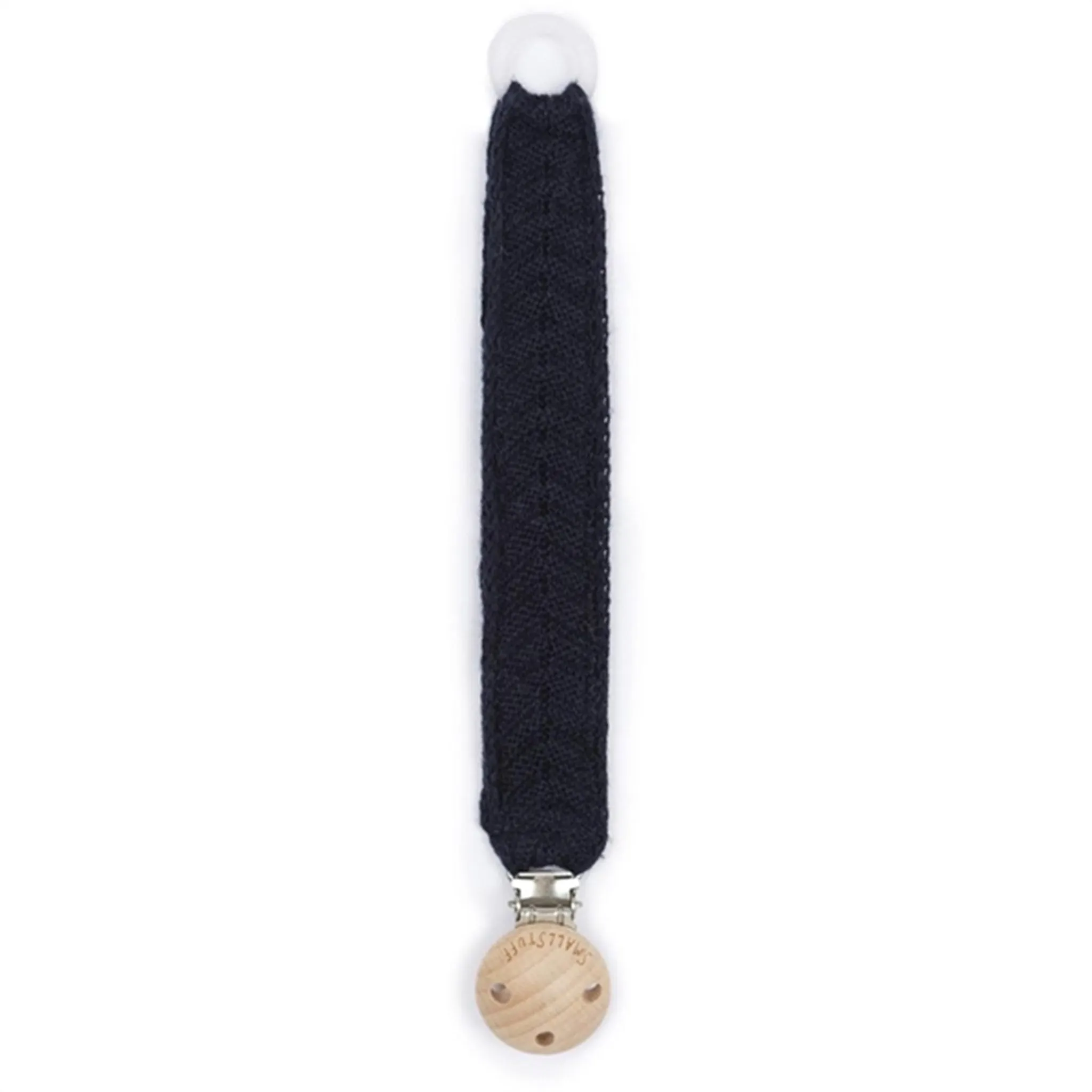 Smallstuff Knit Pacifier Strap Navy