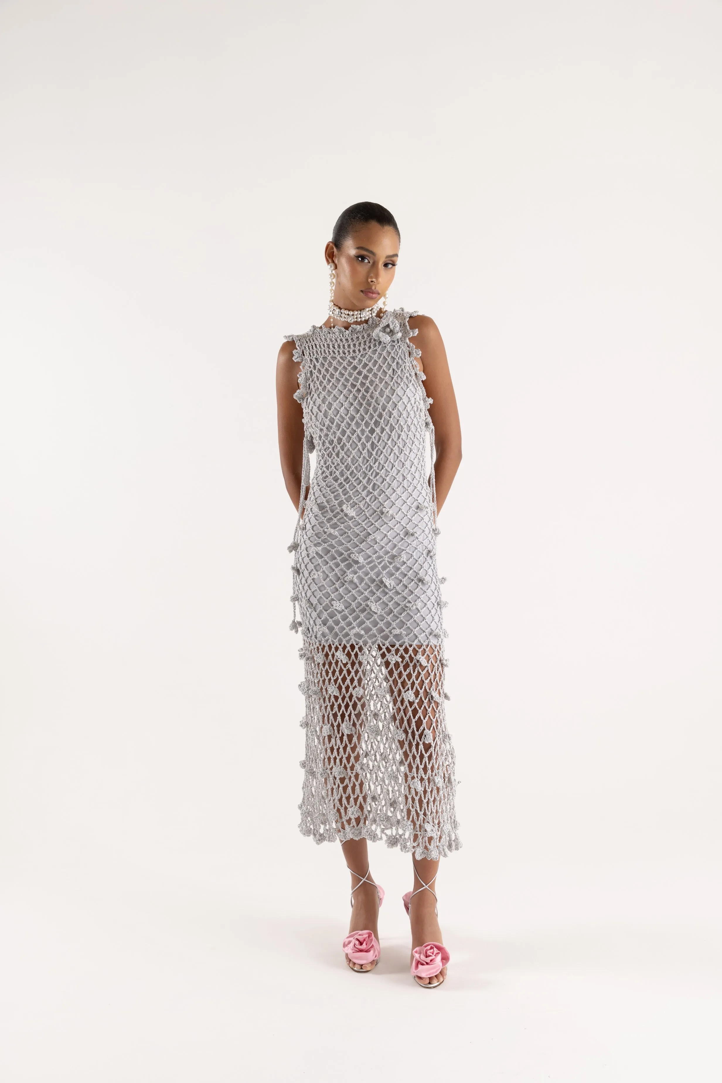 Sofia Silver Handmade Crochet Dress