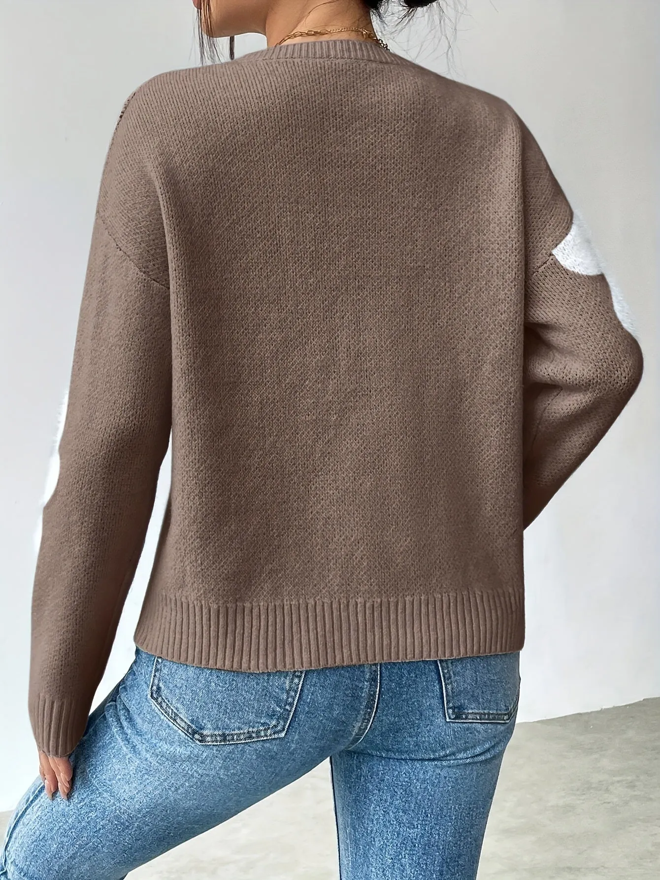 Sophie | Pullover mit Blumenmuster und Drop-Shoulder-Ärmeln