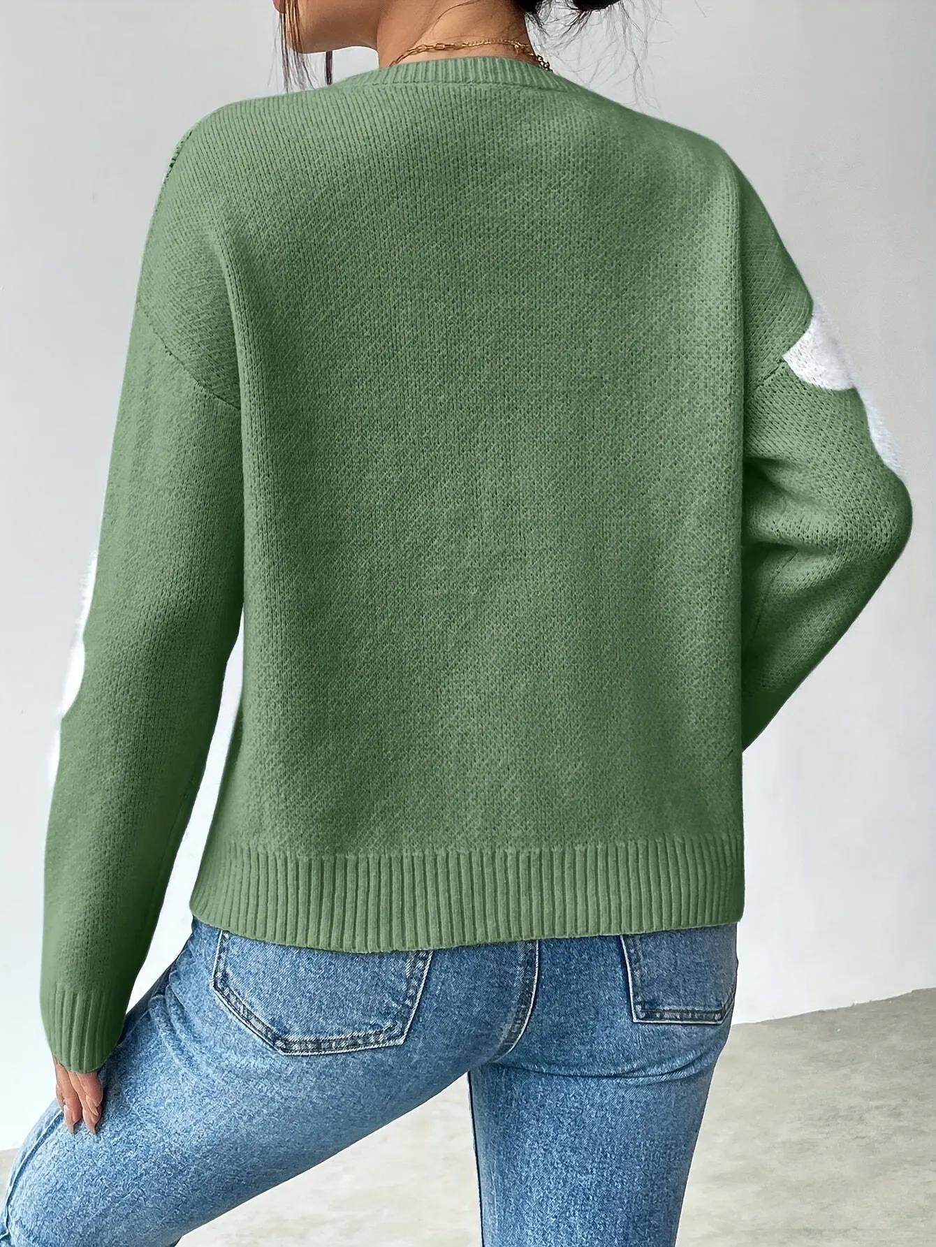 Sophie | Pullover mit Blumenmuster und Drop-Shoulder-Ärmeln