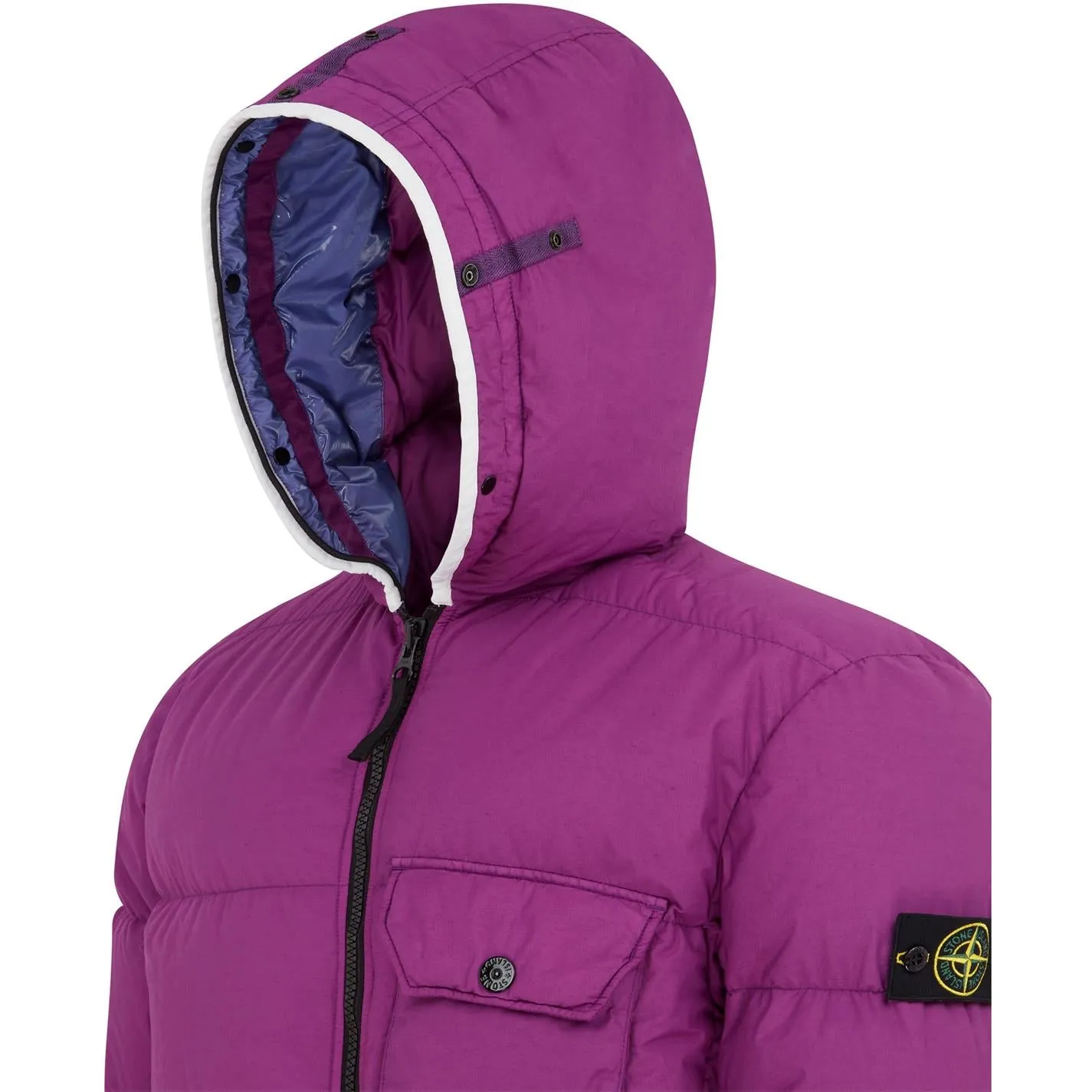 Stone Island Purple Naslan Light Watro Down TC