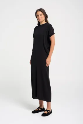 Stretch Viscose Crepe Dress Zurich Black