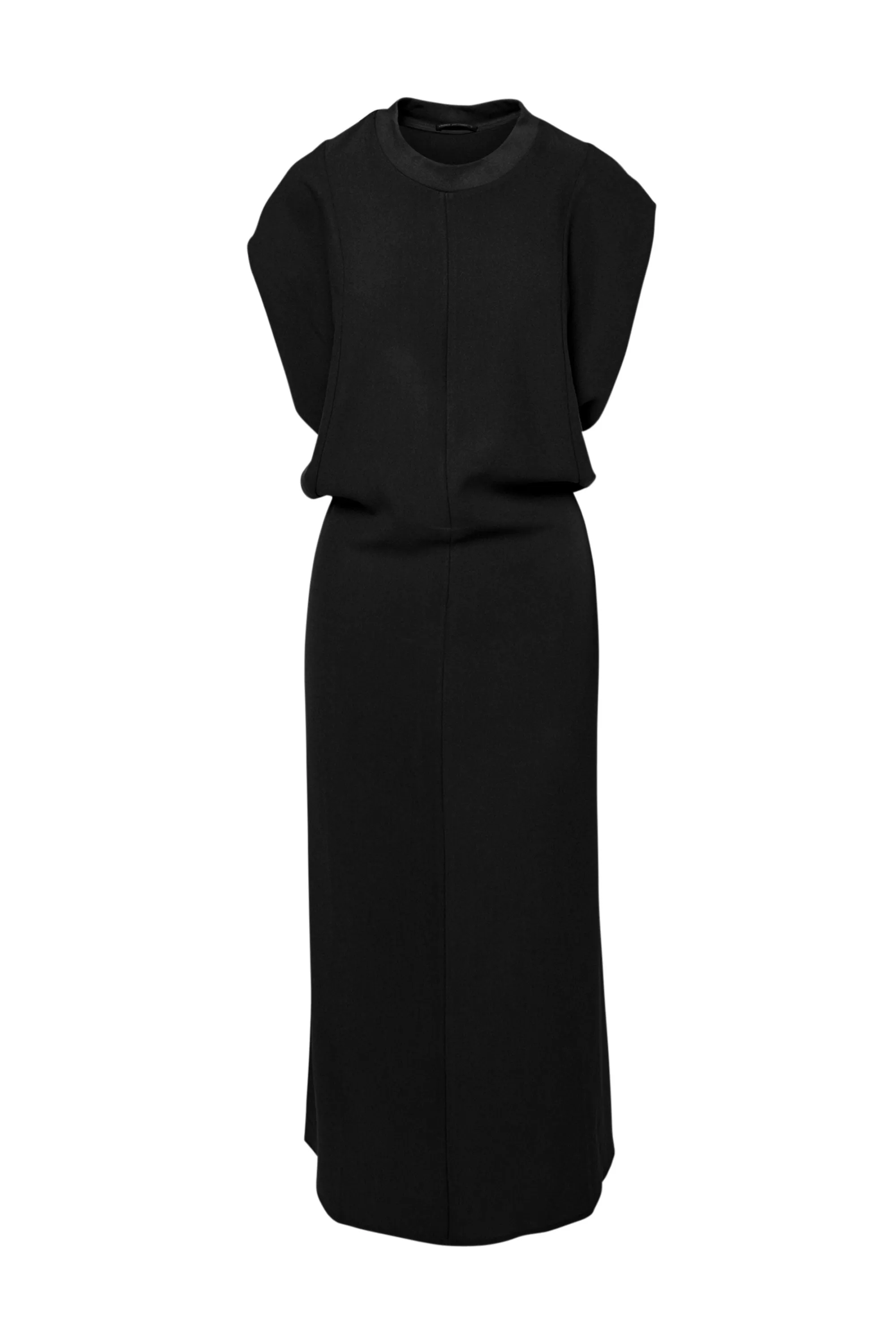 Stretch Viscose Crepe Dress Zurich Black