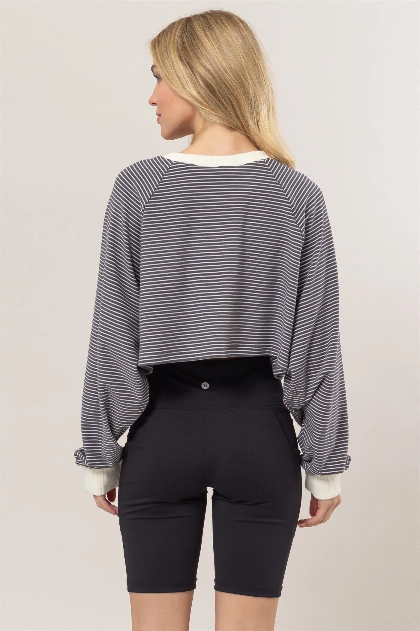 Striped Knit Crop Top