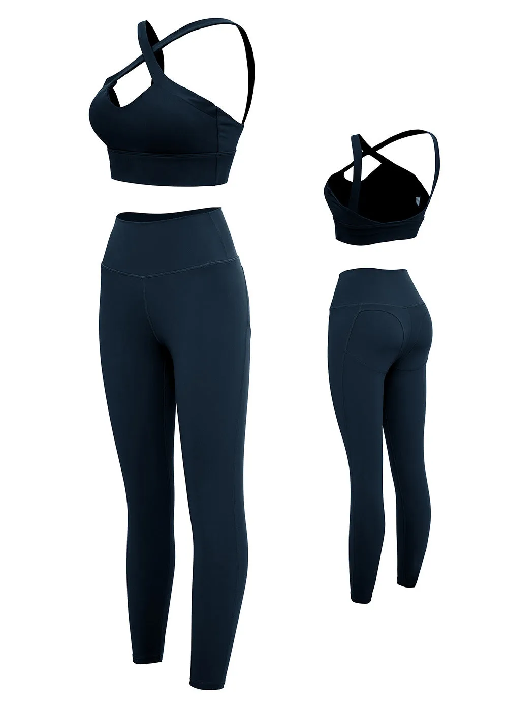 SWEAT YOGA CLOTHES  FIT SET FOR WOMEN