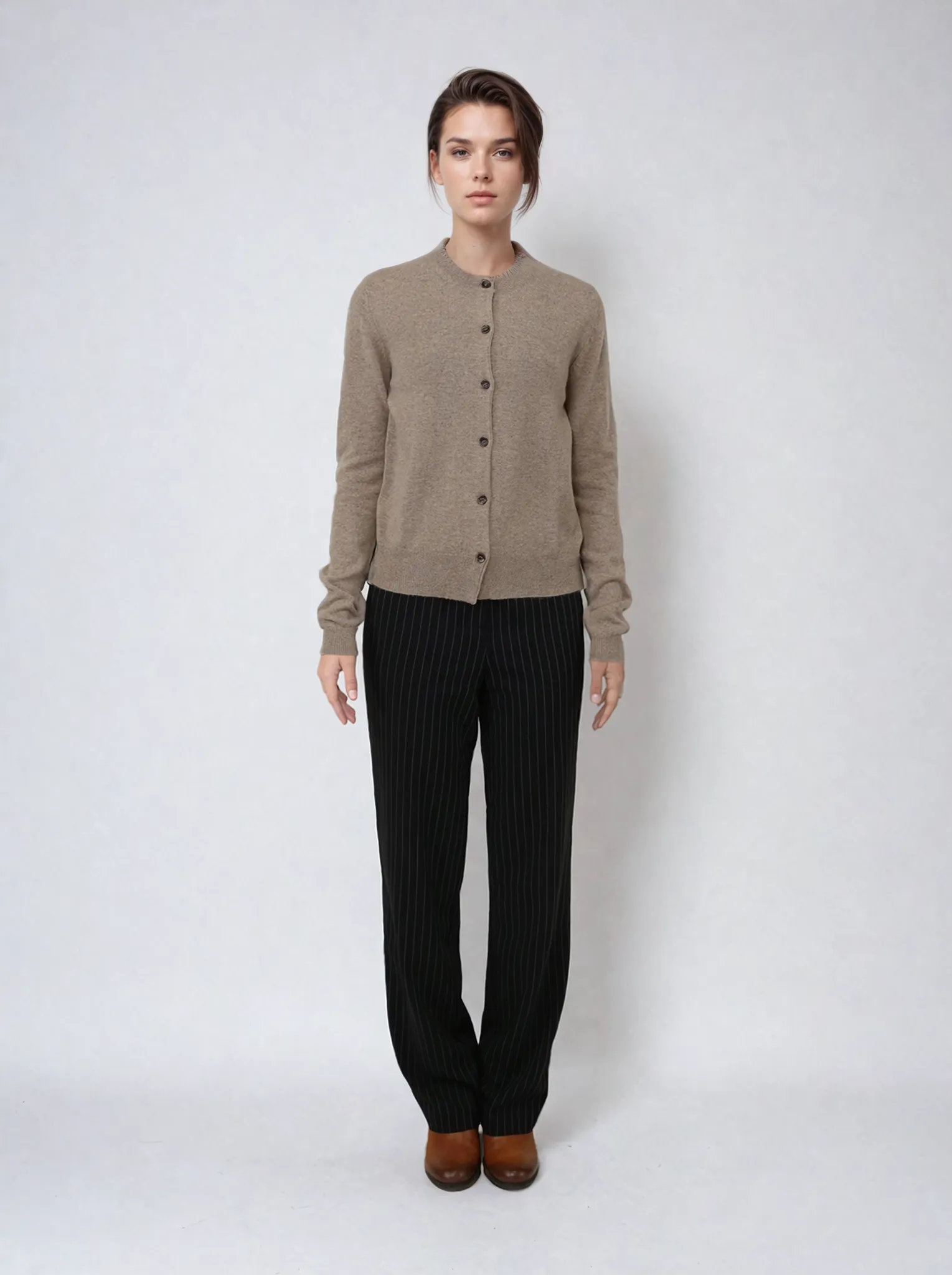 SY-23022 Cardigan - 100% Cashmere - Accesories - Oak