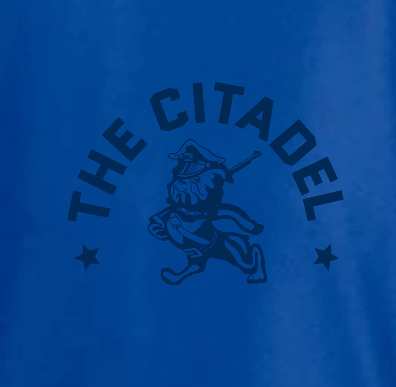 The Citadel, Marching Bulldog and Stars Cooling Performance Tee Shirt