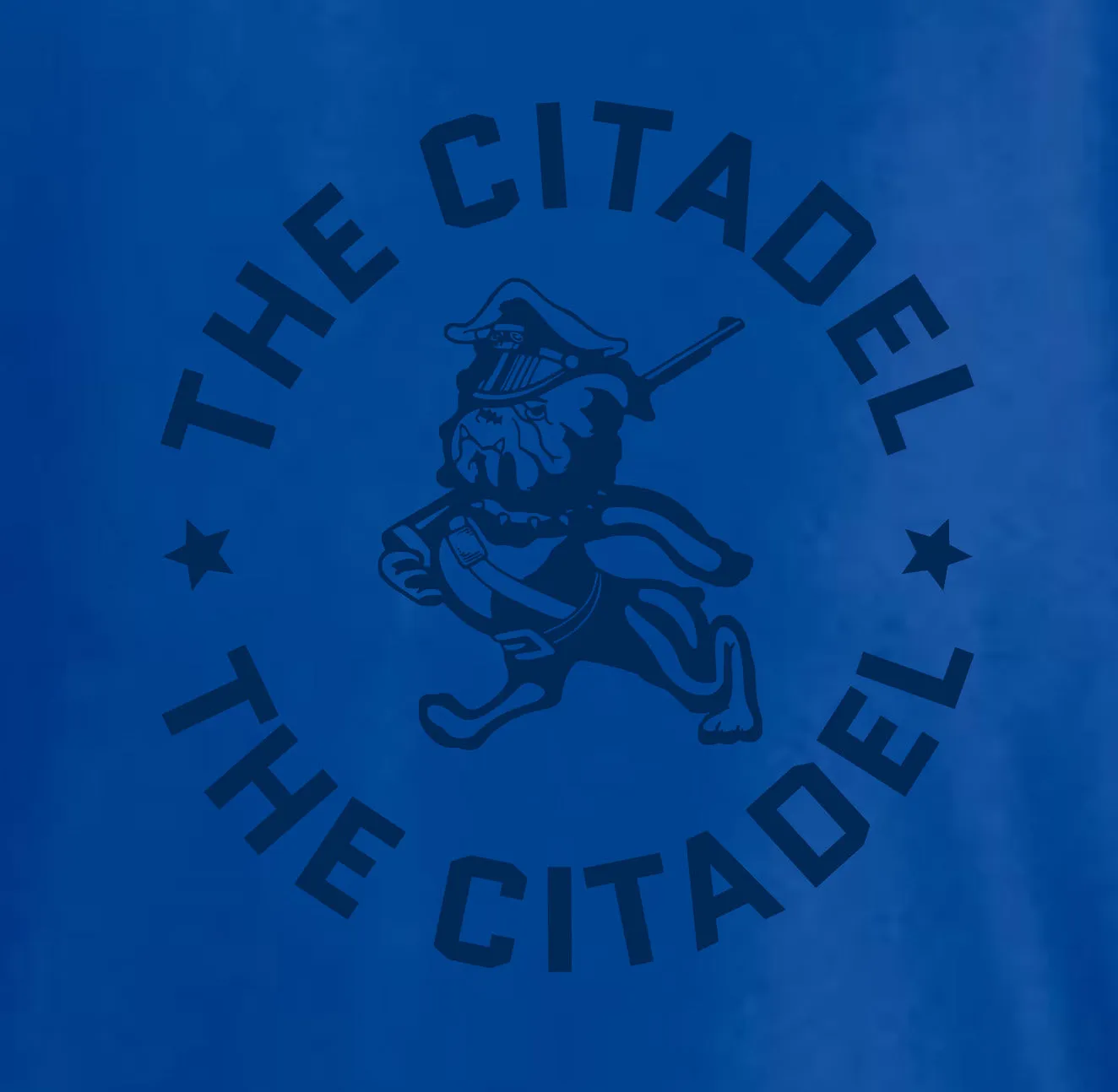 The Citadel Marching Bulldog and Stars Performance Tee