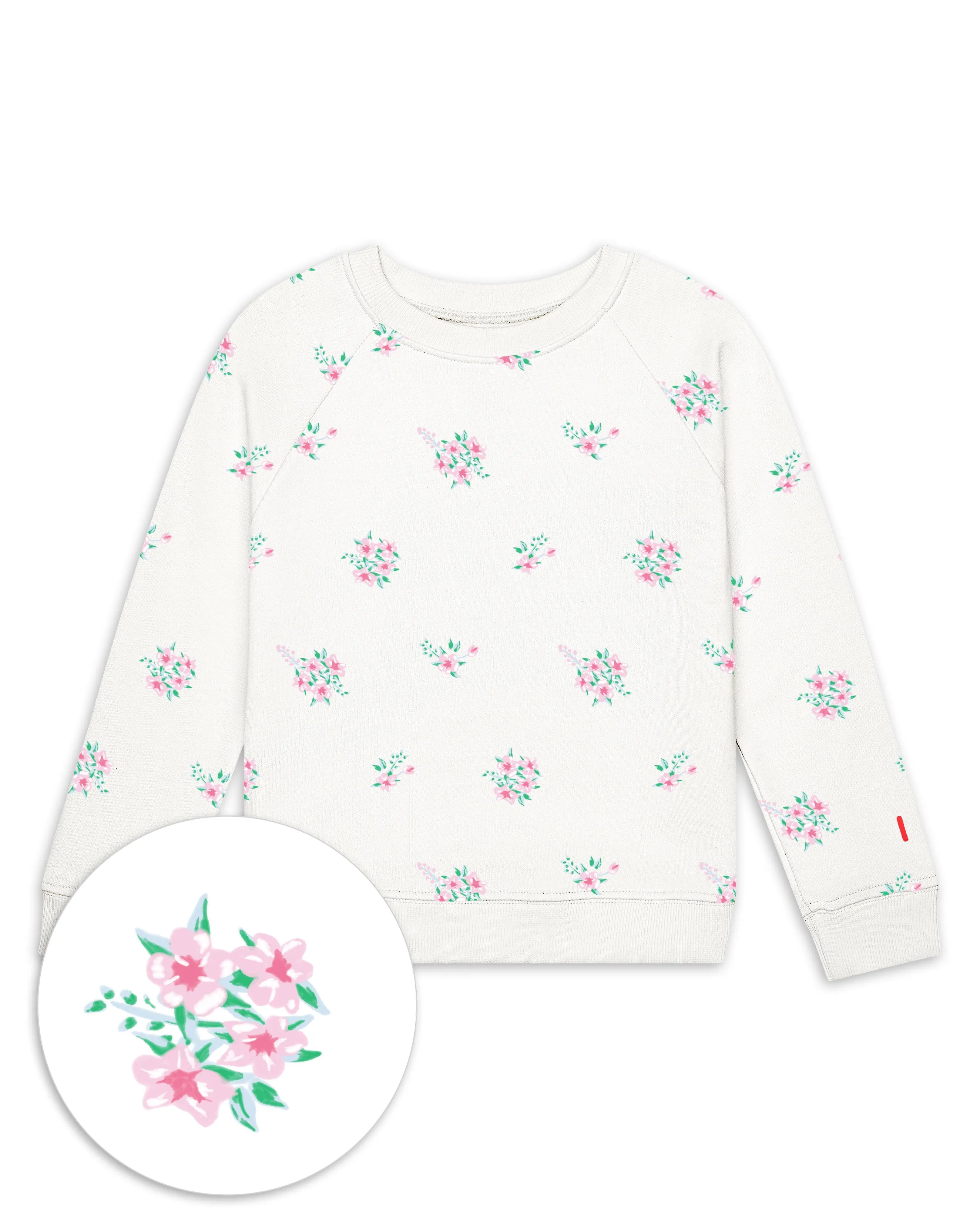 The Organic Pullover Sweatshirt [Ditsy Floral]