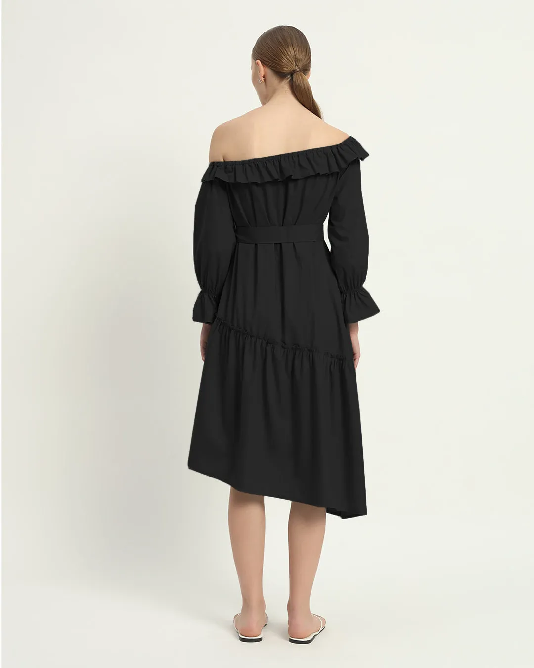 The Stellata  Noir Cotton Dress