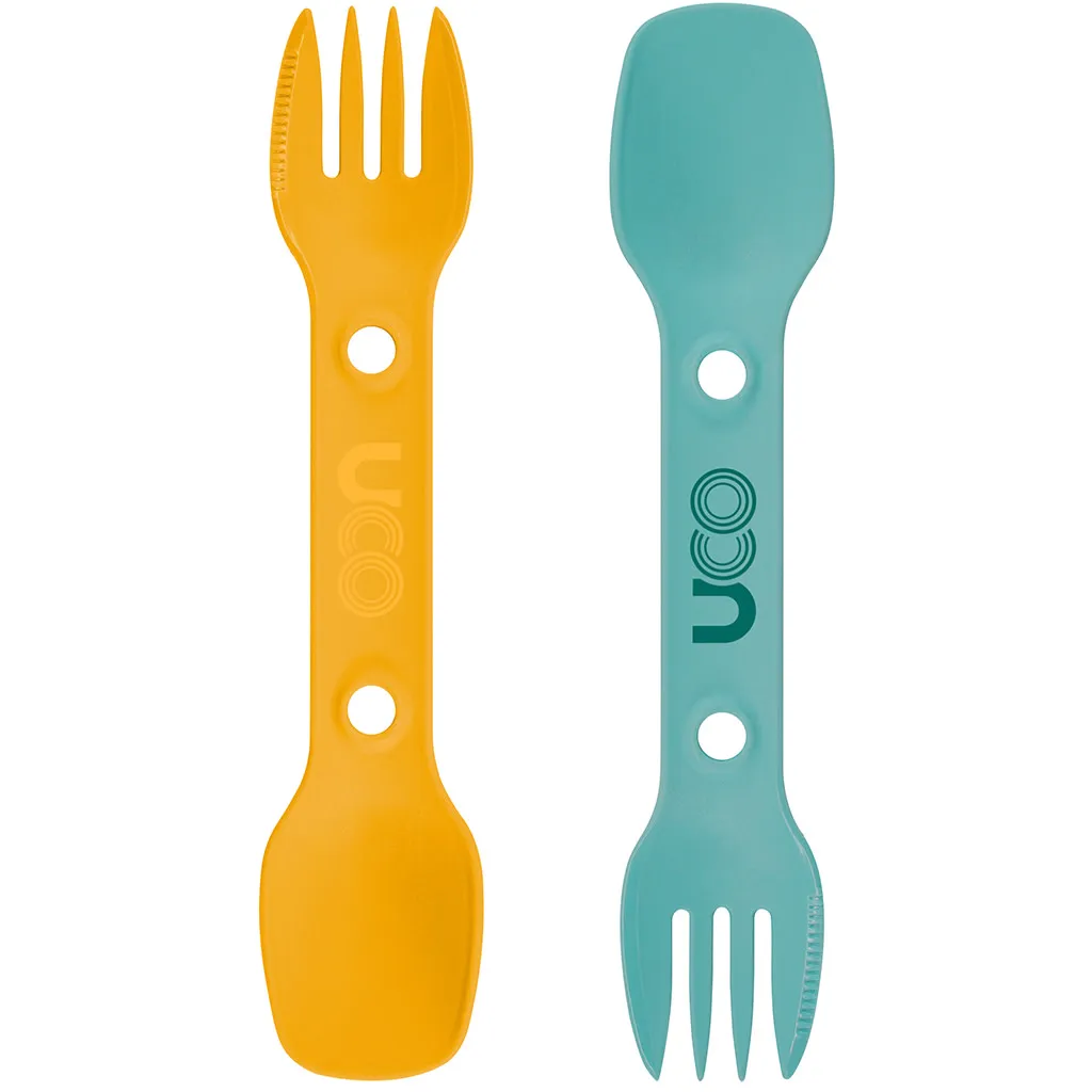 UCO Gear Utility Spork 2-Pack with Cord Gldskyblue | Buy UCO Gear Utility Spork 2-Pack with Cord Gldskyblue here | Outnorth