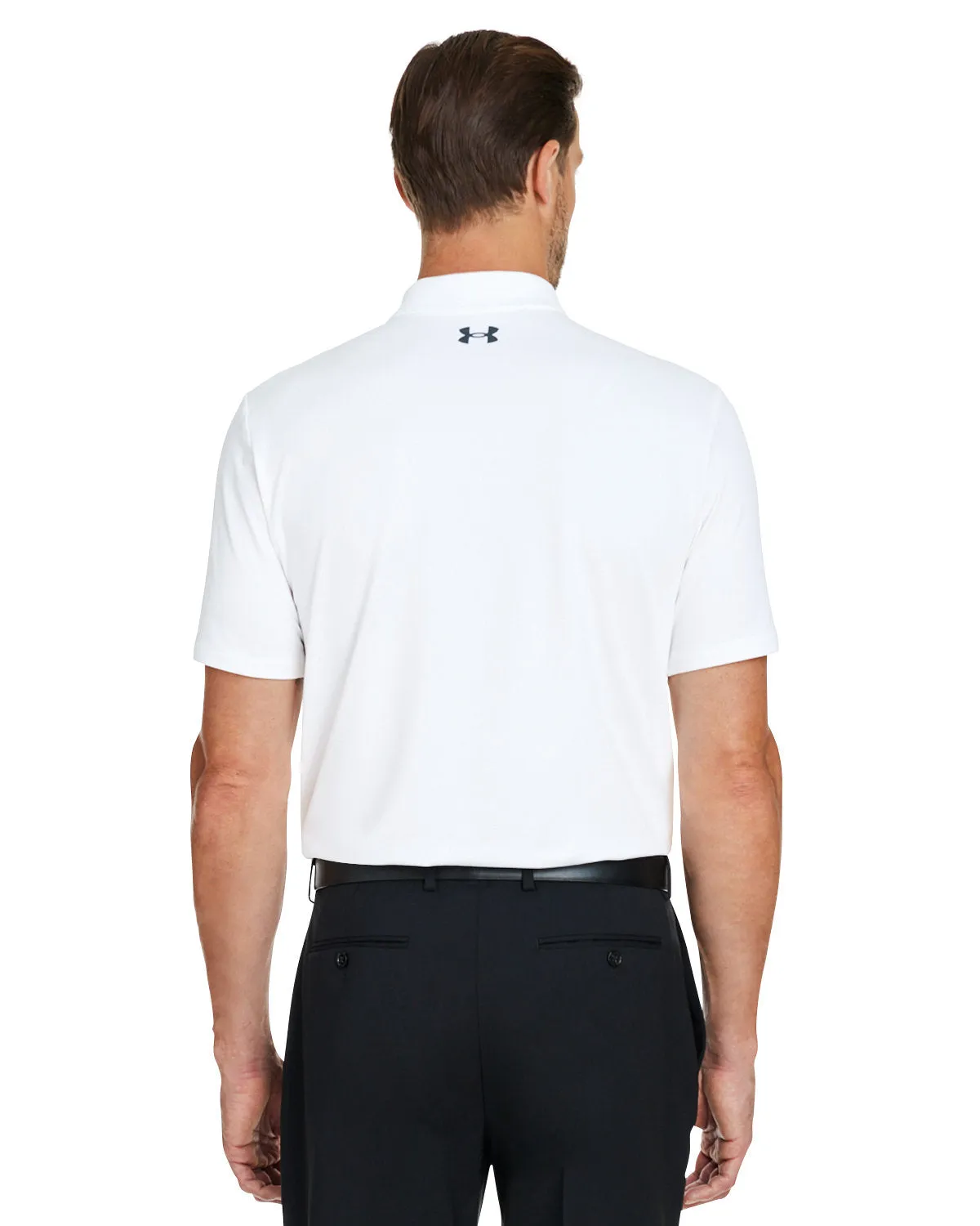 Under Armour Mens Performance 3.0 Custom Golf Polos, White