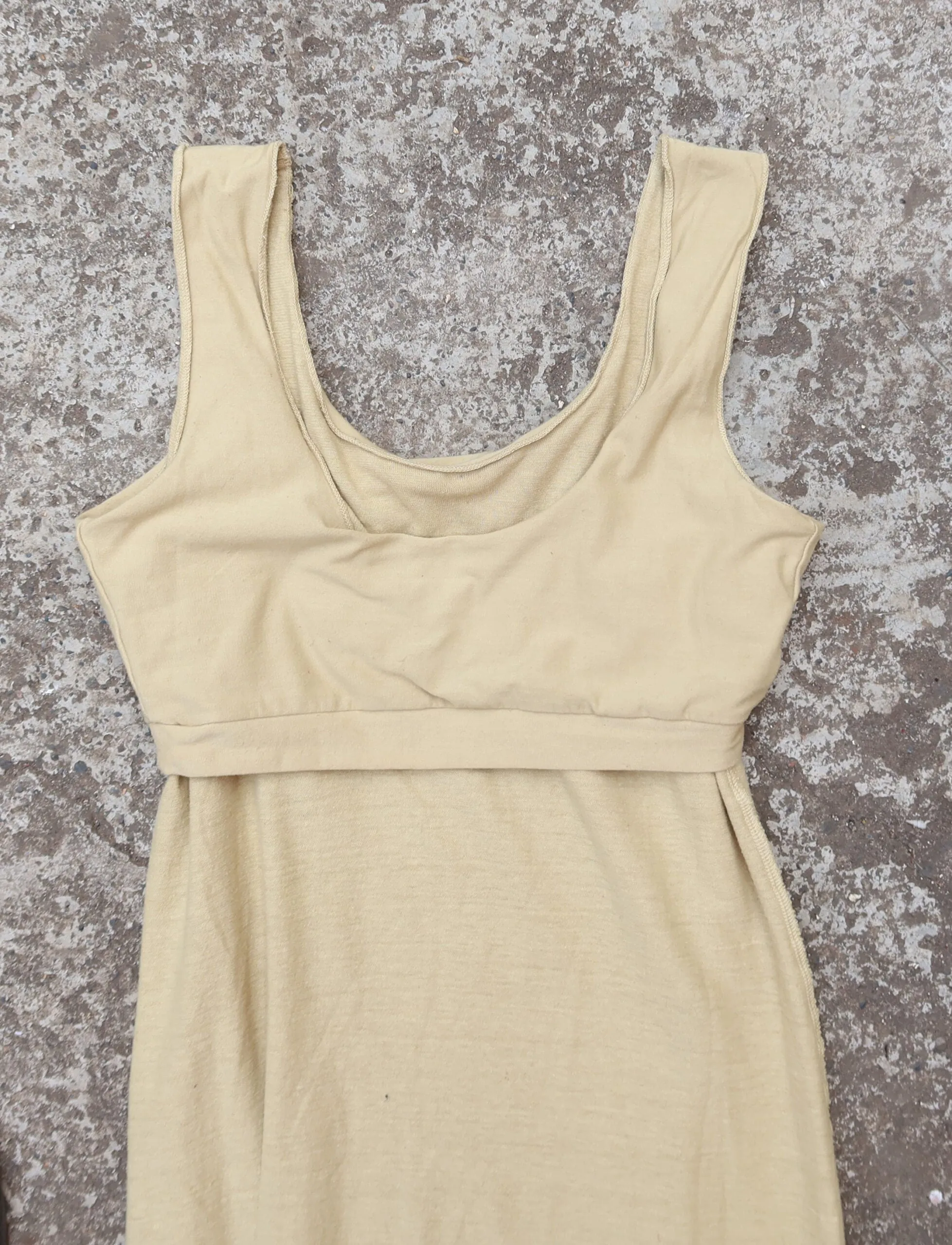 Utility Built-in Bra Tank Simplicity Below Knee Dress