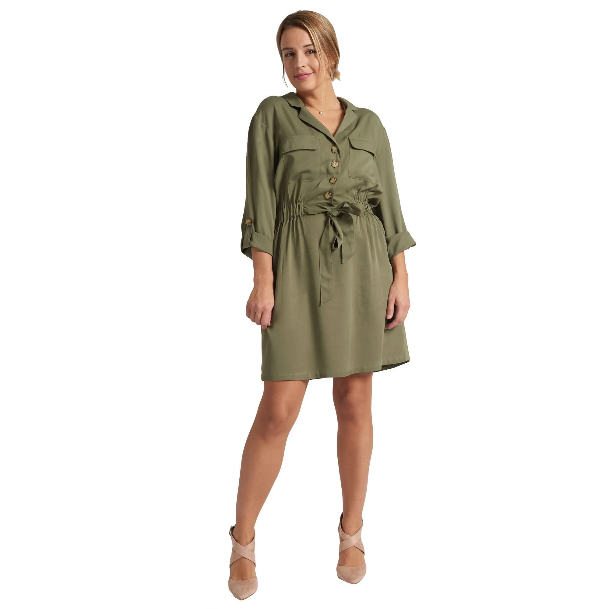 Utility Dress - Khaki