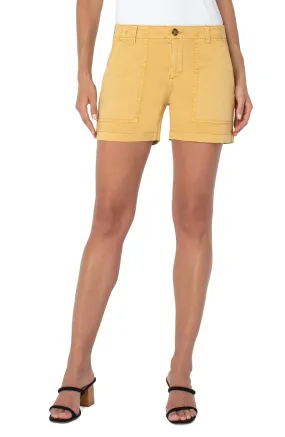 Utility Short w/ Flap Pockets - Golden Yellow