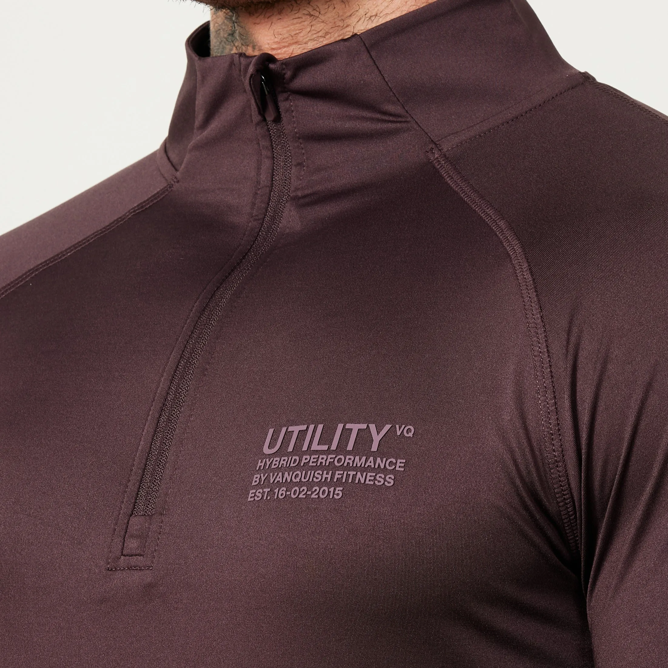 Vanquish Utility Plum 1/4 Zip Training Top