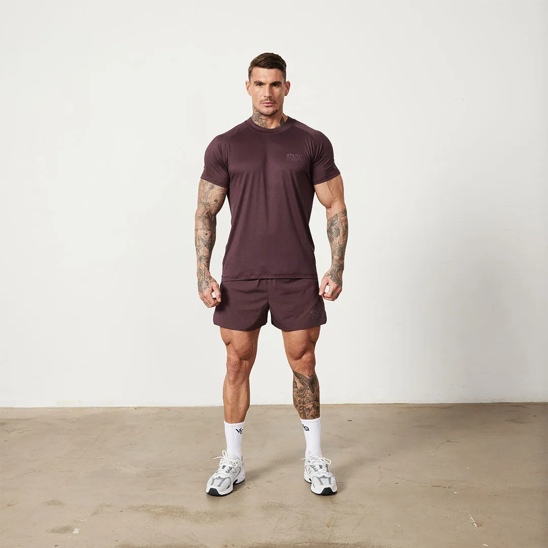 Vanquish Utility Plum Performance Shorts