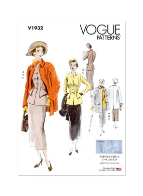 Vogue Sewing Pattern 1932 Vintage Suit and Coat