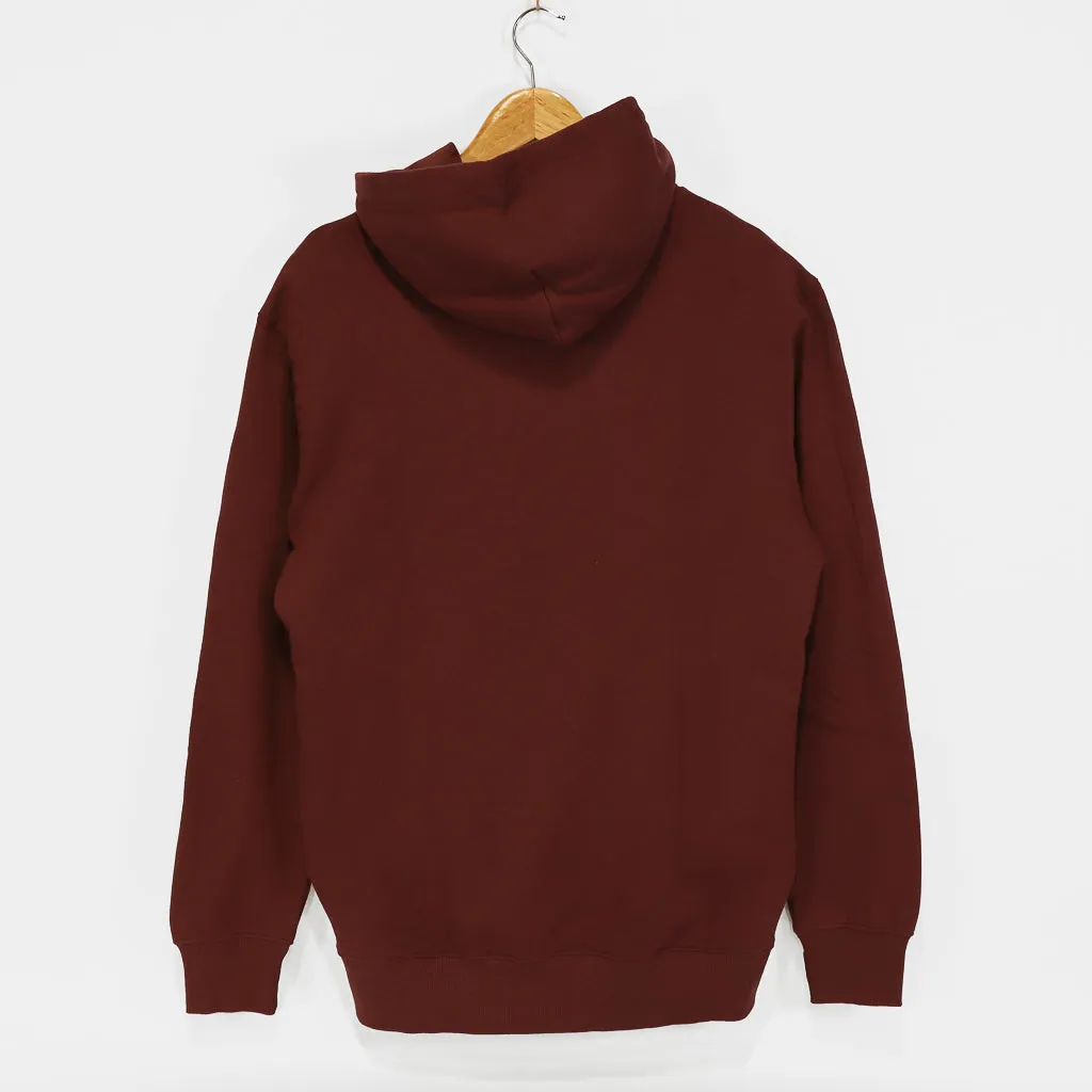 Welcome Skate Store - Roses Pullover Hooded Sweatshirt - Burgundy