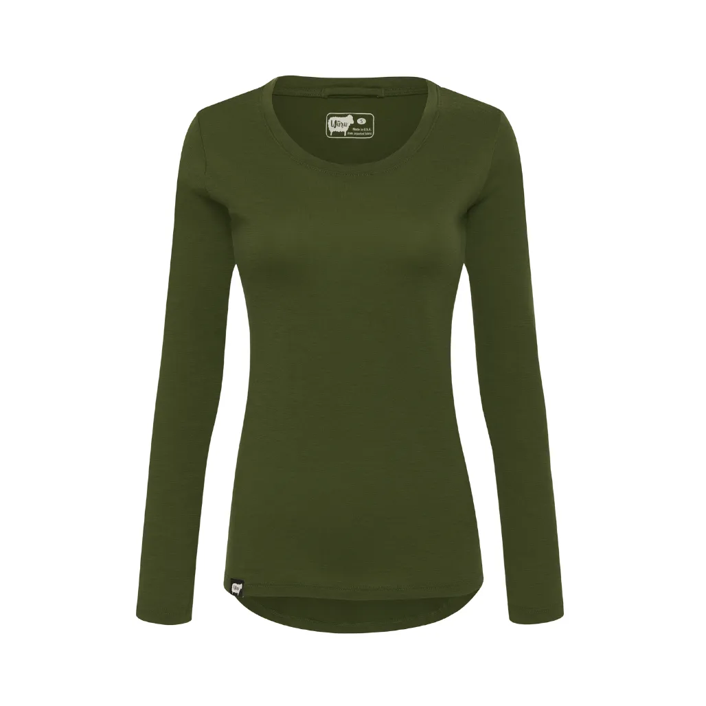 Women's 100% Merino Wool Long Sleeve Shirt