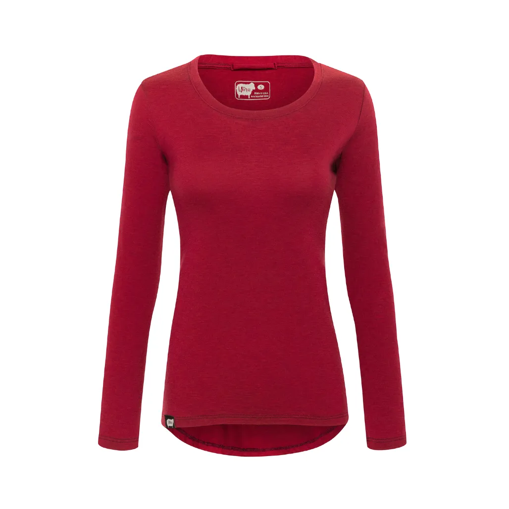 Women's 100% Merino Wool Long Sleeve Shirt