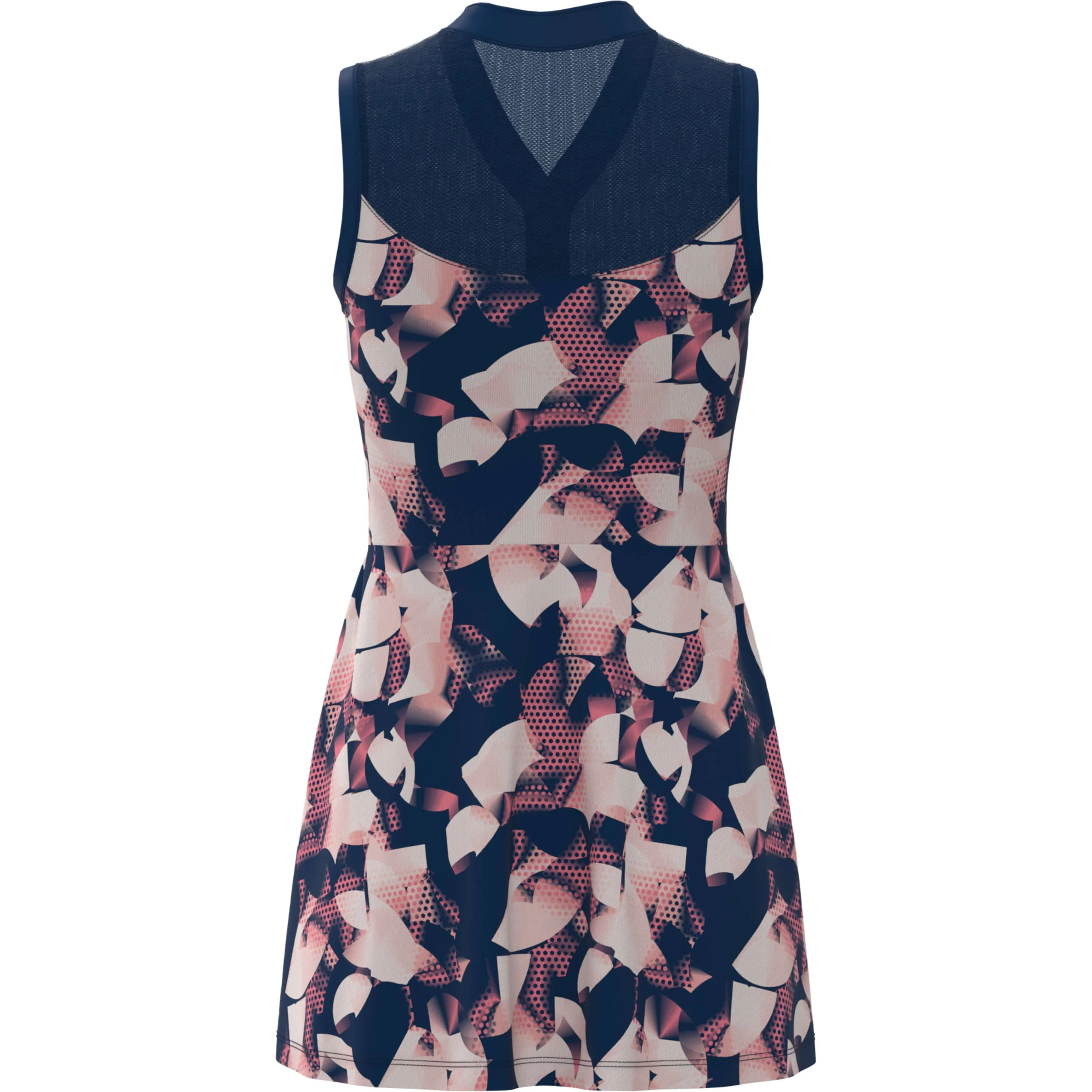 Women's Floral Print Tennis Dress with Mesh Yoke