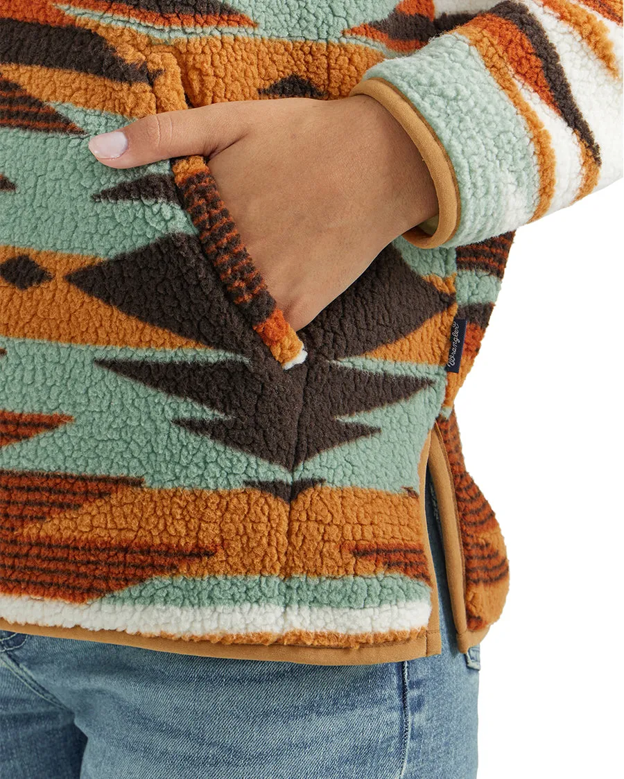 Women's Retro Punchy Sherpa Pullover