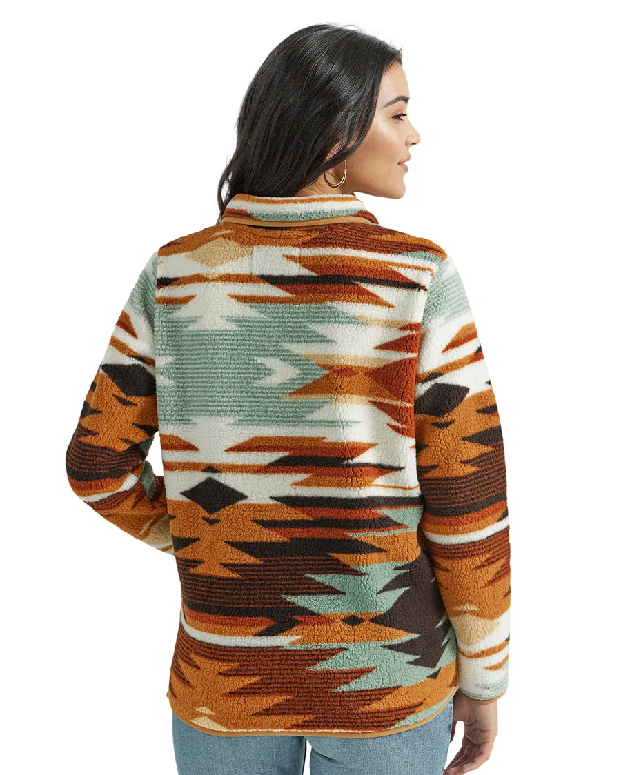 Women's Retro Punchy Sherpa Pullover