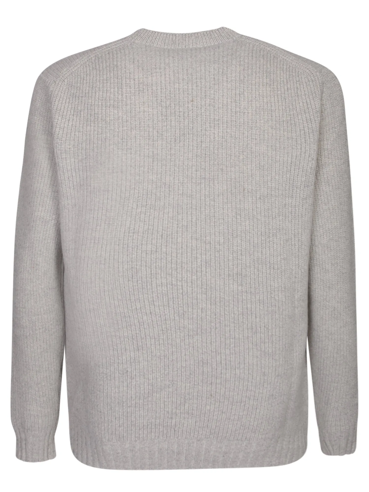 Wool-blend light grey pullover F7