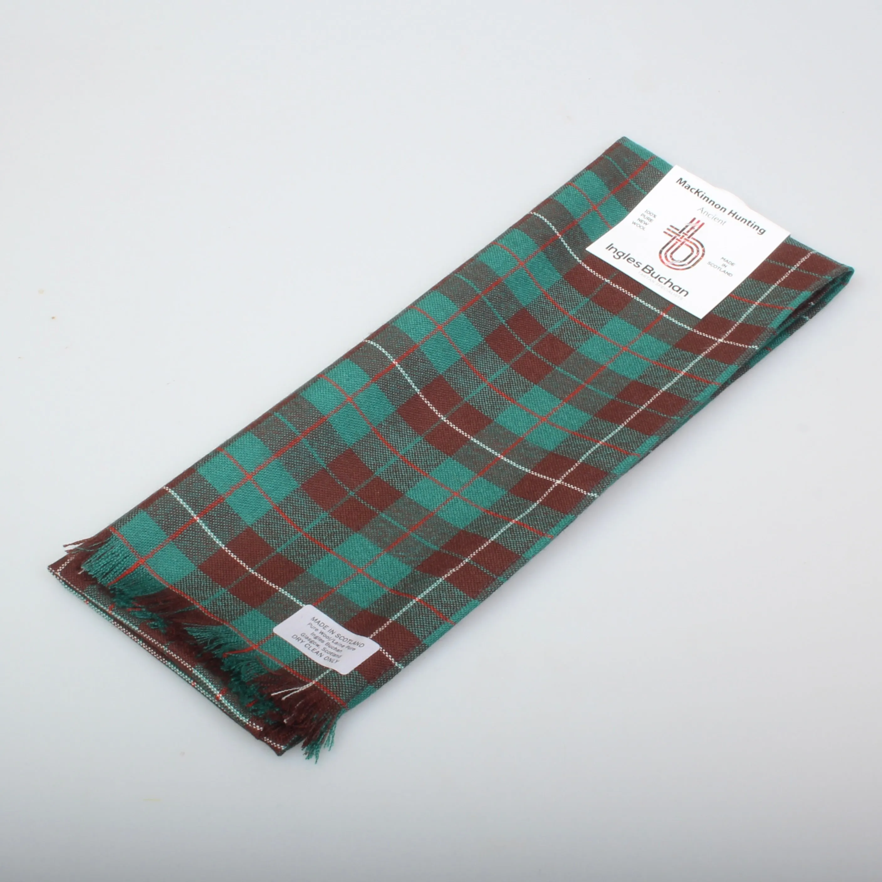 Wool Scarf in MacKinnon Hunting Ancient Tartan