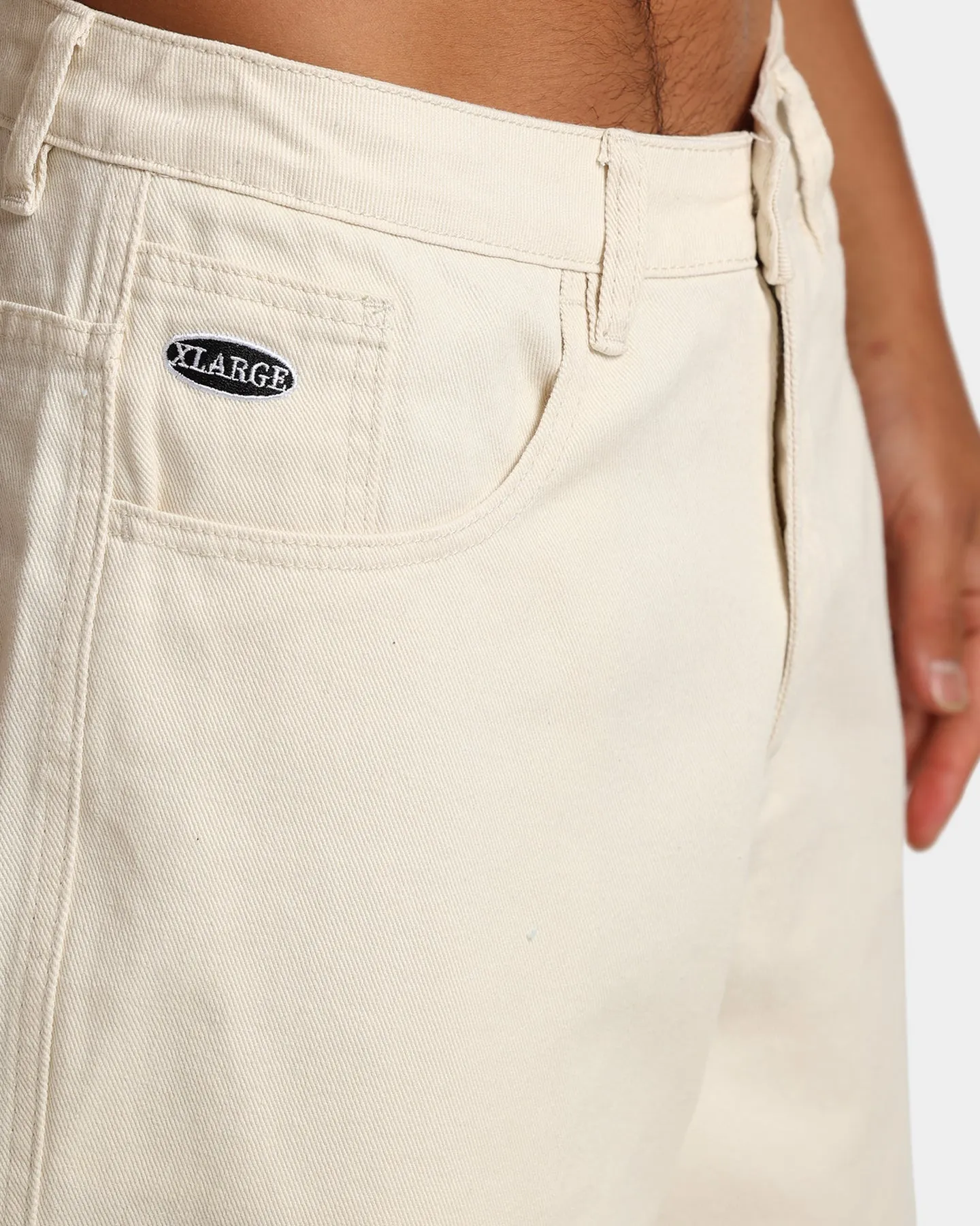 X-Large Bull Denim 91 Pants Cream