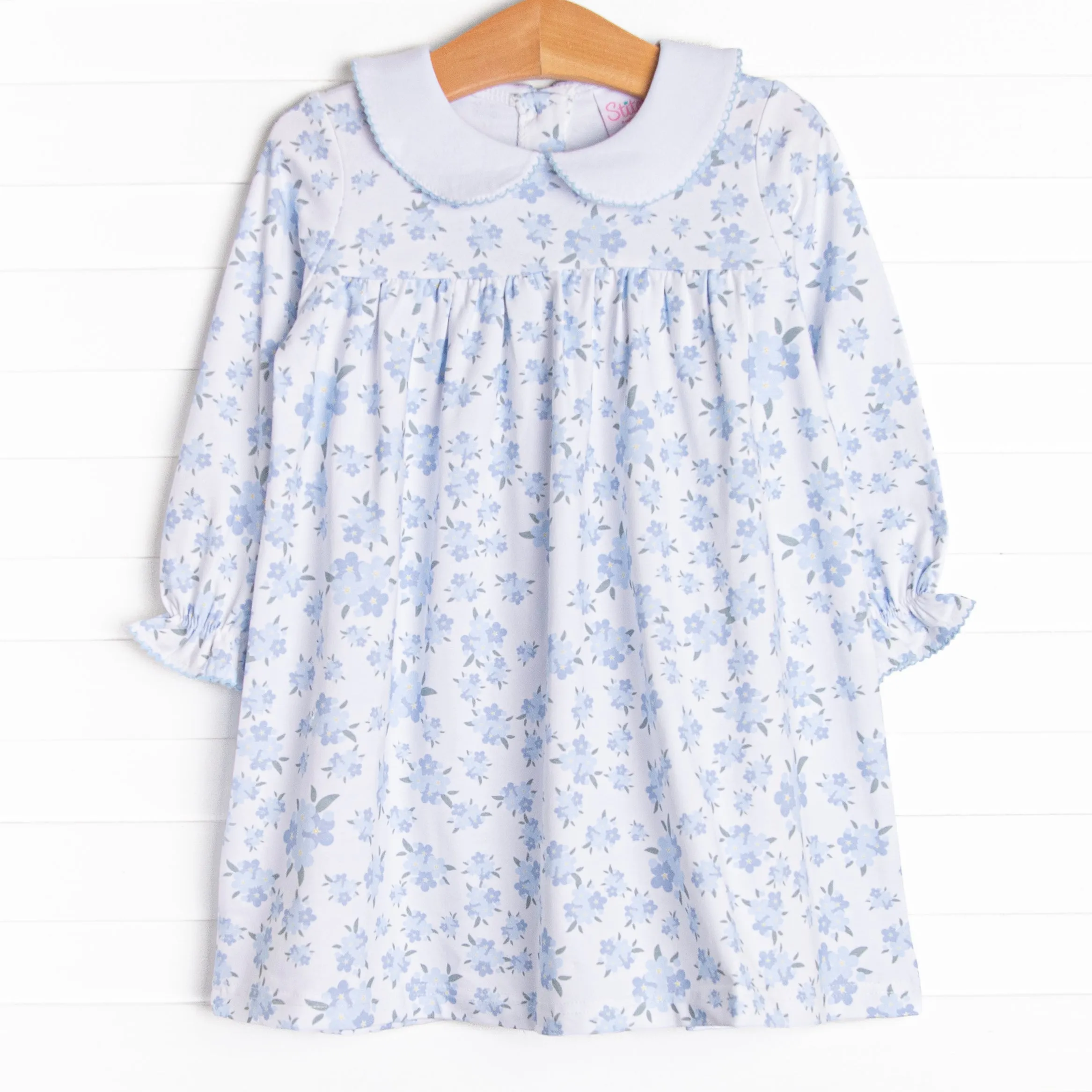 You Had Me at Hydrangea Dress, Blue