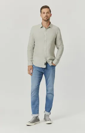 Zach Straight Leg Jeans - Mid Tonal Brushed Athletic