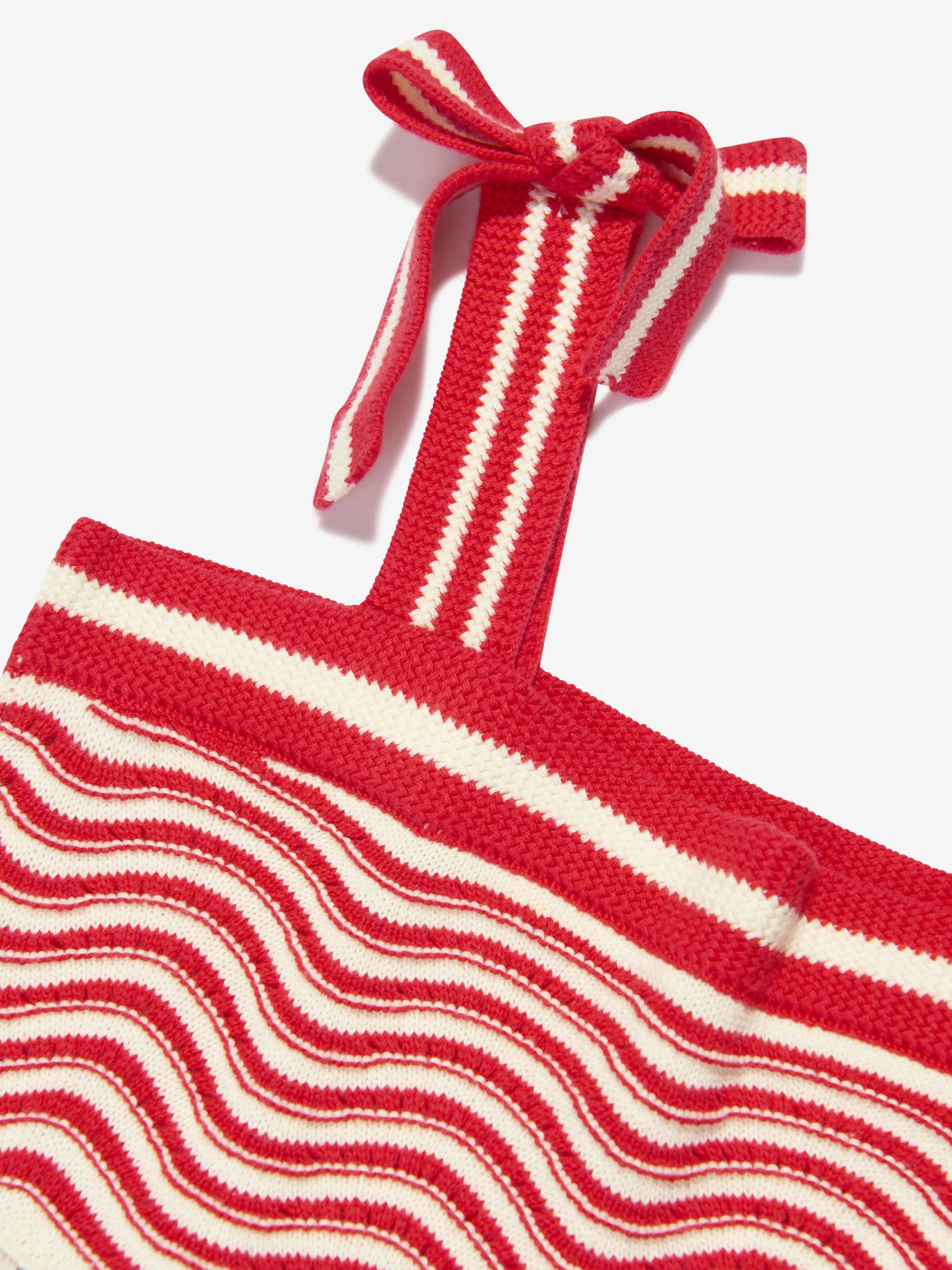 Zimmermann Girls Alight Knit Top Woven Dress in Multicolour